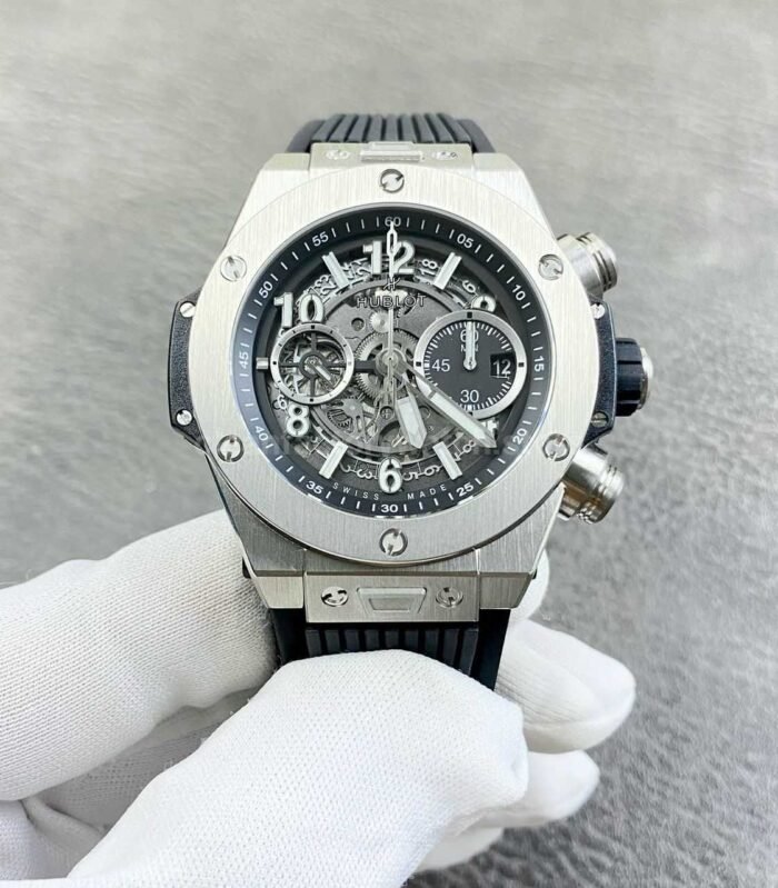 BBF Factory Hublot Big Bang Unico 42mm 441.NX .1171.RX Titanium Rubber Strap Skeletonized Dial 7 Super Clone Watch,Clean Factory Watch