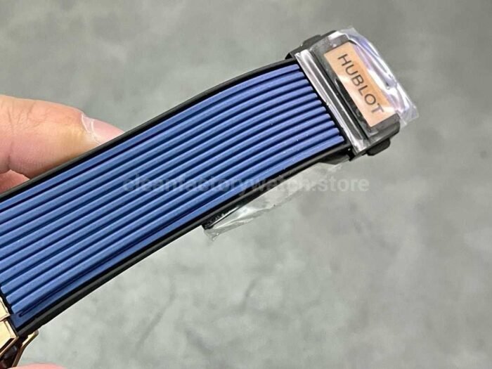BBF Factory Hublot Big Bang Unico 441.OL .5181.RX 42mm Rose Gold Rubber Strap Skeletonized Blue Dial 1 1 Super Clone Watch,Clean Factory Watch