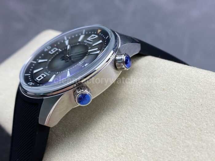 BLS Factory Jaeger LeCoultre Polaris Date Q906863J 42mm Steel Rubber Strap Arabic Numerals Gree 10 Super Clone Watch,Clean Factory Watch