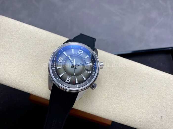 BLS Factory Jaeger LeCoultre Polaris Date Q906863J 42mm Steel Rubber Strap Arabic Numerals Gree 5 Super Clone Watch,Clean Factory Watch