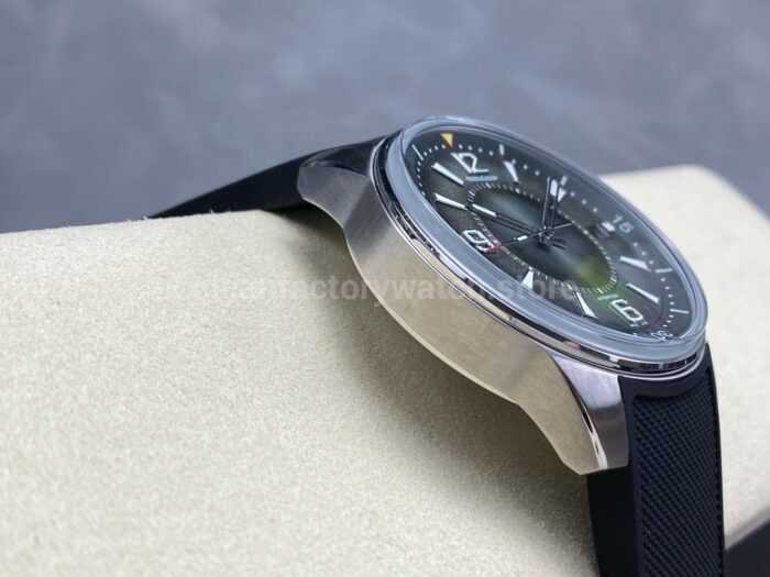 BLS Factory Jaeger LeCoultre Polaris Date Q906863J 42mm Steel Rubber Strap Arabic Numerals Gree 7 Super Clone Watch,Clean Factory Watch
