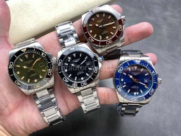 GR Factory Longines HydroConquest GMT L 3.790.4.96.6 41mm Full Steel Blue Dial 6 Super Clone Watch,Clean Factory Watch