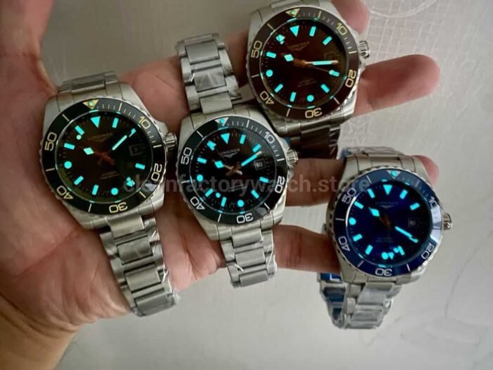 GR Factory Longines HydroConquest GMT L3.790.4.56.6 41mm Full Steel Black Dial - Image 10