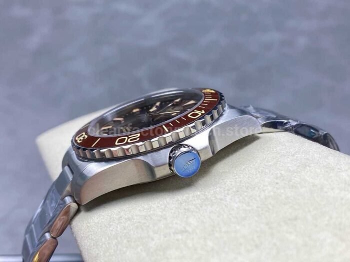 GR Factory Longines HydroConquest GMT L3.790.4.66.6 41mm Full Steel Brown Dial 4 Super Clone Watch,Clean Factory Watch