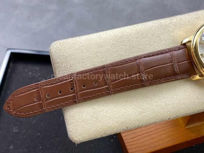 GT Factory Omega De Ville Prestige 424.53.40.20.02.002 39.5mm Gold Leather Strap Gold Roman Number 6 Super Clone Watch,Clean Factory Watch