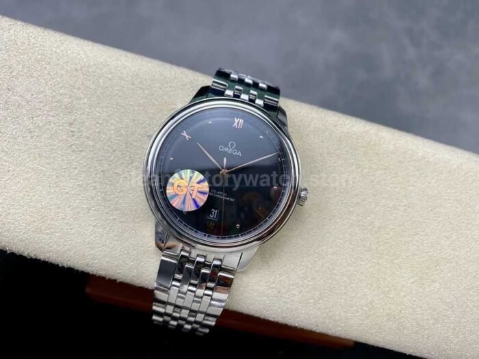 GT Factory Omega De Ville Prestige 434.10.40.20.01.001 40mm Full Steel，Rose Gold PointRoman Numbe 9 Super Clone Watch,Clean Factory Watch