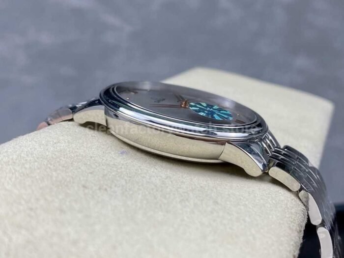 GT Factory Omega De Ville Prestige 434.10.40.20.06.001 40mm Full Steel Rose Gold PointRoman Numb 5 Super Clone Watch,Clean Factory Watch