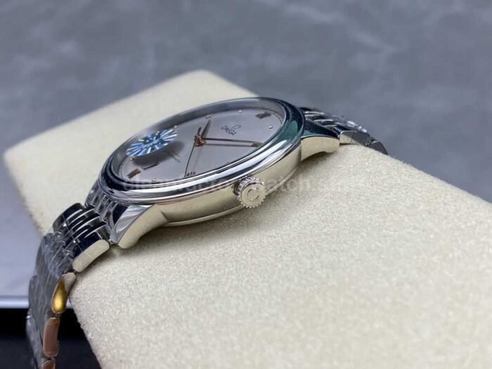 GT Factory Omega De Ville Prestige 434.10.40.20.06.001 40mm Full Steel Rose Gold PointRoman Numb 7 Super Clone Watch,Clean Factory Watch