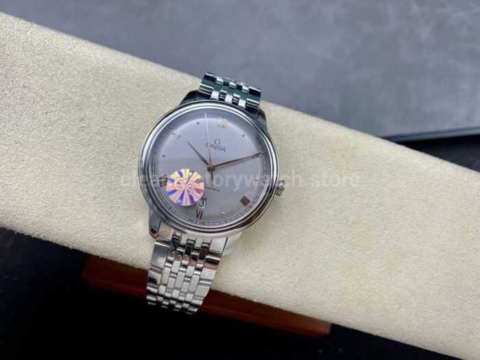 GT Factory Omega De Ville Prestige 434.10.40.20.06.001 40mm Full Steel Rose Gold PointRoman Numb 9 Super Clone Watch,Clean Factory Watch