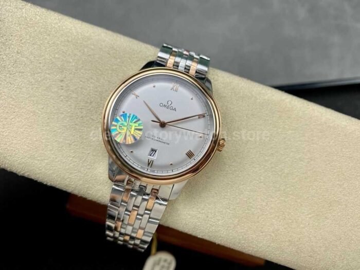 GT Factory Omega De Ville Prestige 434.20.40.20.02.001 40mm Half Rose Gold Steel，Rose Go 3 Super Clone Watch,Clean Factory Watch