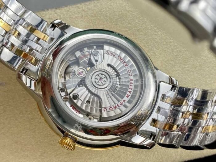 GT Factory Omega De Ville Prestige 434.20.40.20.02.002 40mm Half Gold Steel，Gold PointRoman Number 1 Super Clone Watch,Clean Factory Watch
