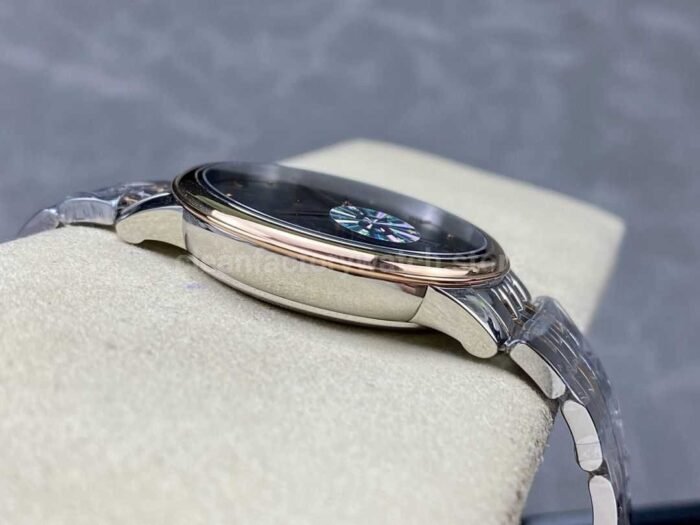 GT Factory Omega De Ville Prestige 434.20.40.20.06.001 40mm Half Rose Gold Steel，Rose Gold Point&Roman Number Grey Dial - Image 5