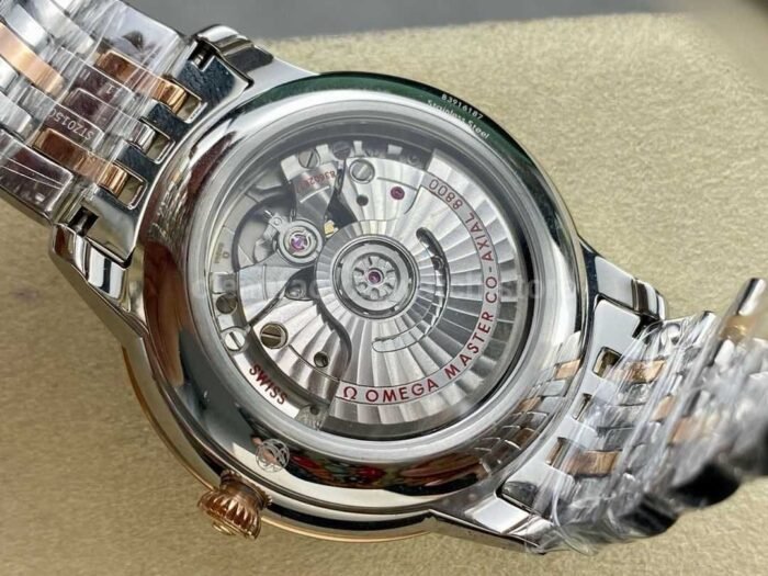 GT Factory Omega De Ville Prestige 434.20.40.20.06.001 40mm Half Rose Gold Steel，Rose Gold Point&Roman Number Grey Dial - Image 7