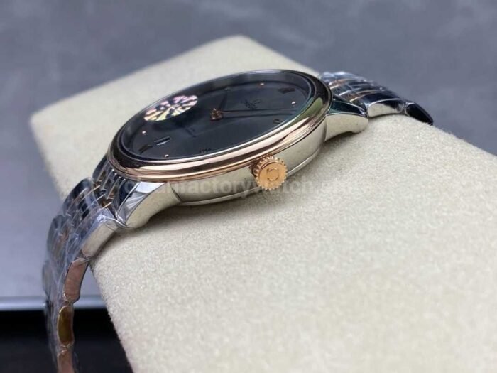 GT Factory Omega De Ville Prestige 434.20.40.20.06.001 40mm Half Rose Gold Steel，Rose Gold Point&Roman Number Grey Dial - Image 6