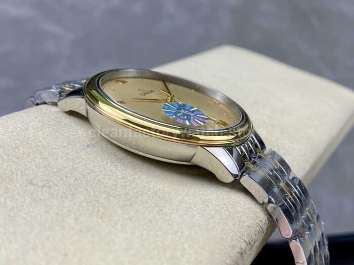 GT Factory Omega De Ville Prestige 434.20.40.20.08.001 40mm Half Gold Steel，Gold PointRoman N 3 Super Clone Watch,Clean Factory Watch