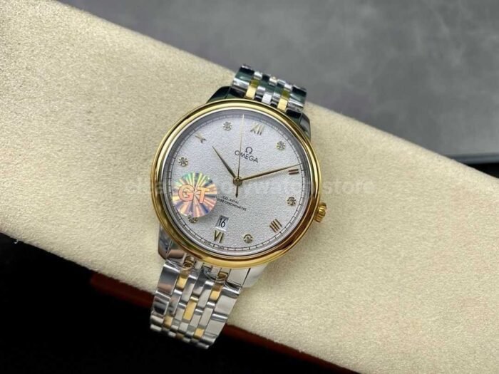 GT Factory Omega De Ville Prestige 434.20.40.20.52.001 40mm Half Gold Steel，Gold 9 Super Clone Watch,Clean Factory Watch