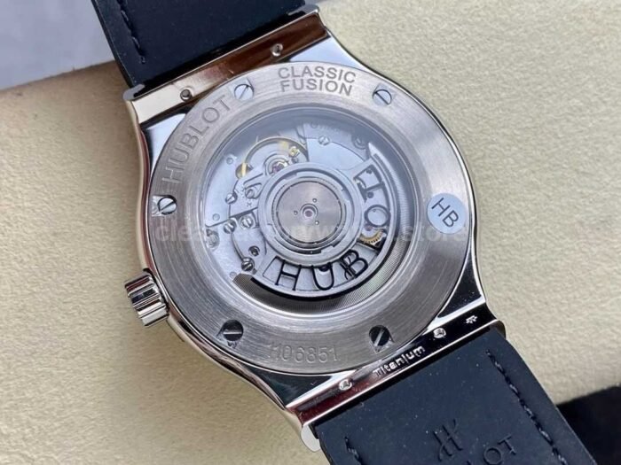 HB Factory Hublot Classic Fusion 542.NX .1171.LR .1704 42mm Diamond Leather Strap Black Dia 9 Super Clone Watch,Clean Factory Watch