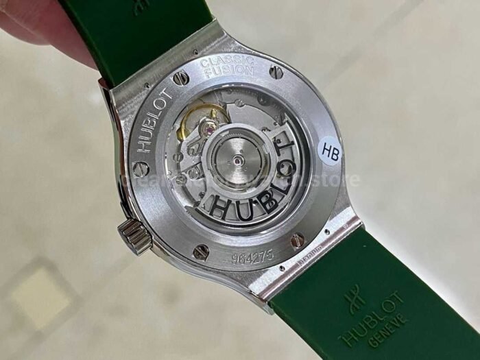 HB Factory Hublot Classic Fusion 565.NX .8970.RX 38mm Rubber Strap Green Dial 9 Super Clone Watch,Clean Factory Watch