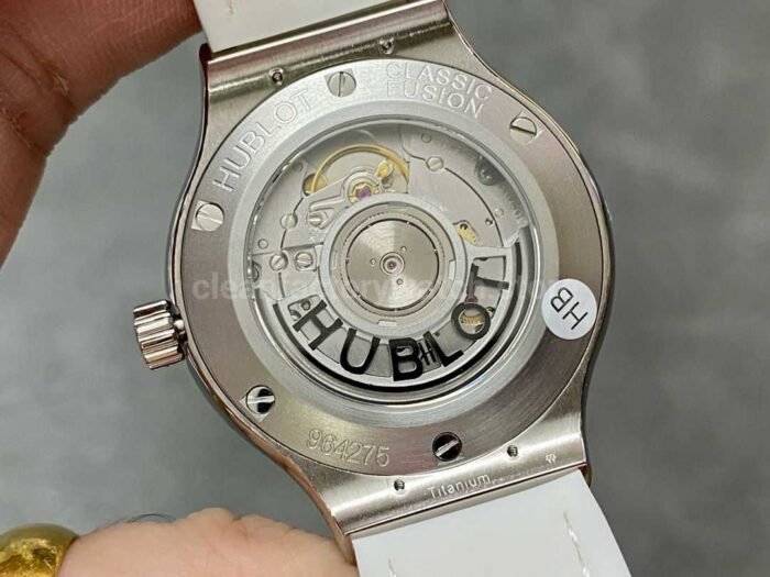HB Factory Hublot Classic Fusion 582.NX .2610.RX .1204 38mm Diamond Bezel Steel Leather S 1 Super Clone Watch,Clean Factory Watch