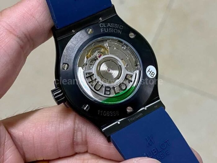 HB Factory Hublot Classic Fusion Blue 511.CM.7170.RX 42mm Rubber Strap Blue Dial - Image 7