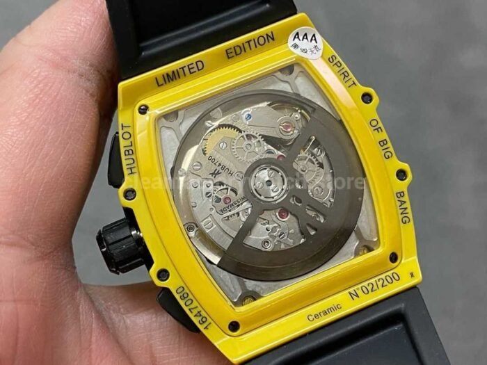 HUB Factory Hublot Spirit Of Big Bang Limited Edition 642.CY.011Y.RX 42mm Ceramic Rubber Strap Skeletonized Dial - Image 7