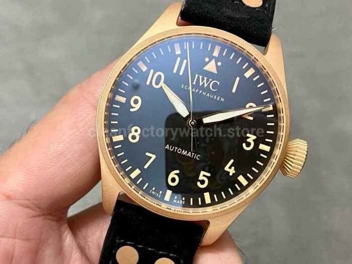 M Factory IWC Big Pilot IW329703 Bronze Black Cloth Strap Black Dial 1 Super Clone Watch,Clean Factory Watch