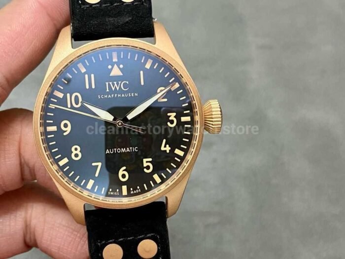 M Factory IWC Big Pilot IW329703 Bronze Black Cloth Strap Black Dial 9 Super Clone Watch,Clean Factory Watch
