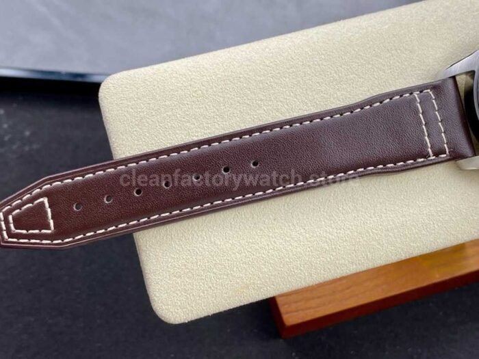 MFactory IWC Pilot Mark IW328205 40mm Steel Leather Strap Arabic Numerals Green Dial 4 Super Clone Watch,Clean Factory Watch
