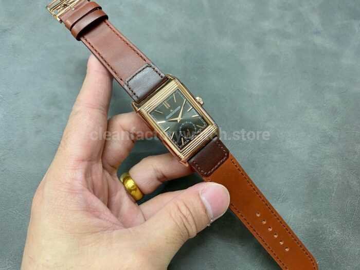 MG Factory Jaeger LeCoultre Reverso Double Sided Dual Time Zone Q396245J 29mm Rose Gol 3 Super Clone Watch,Clean Factory Watch