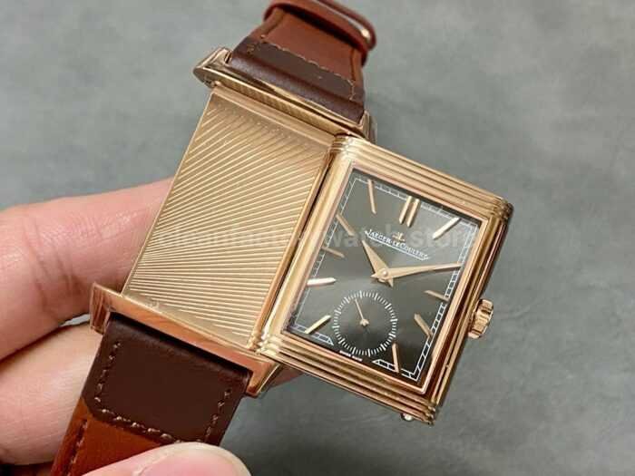 MG Factory Jaeger LeCoultre Reverso Double Sided Dual Time Zone Q396245J 29mm Rose Gol Super Clone Watch,Clean Factory Watch