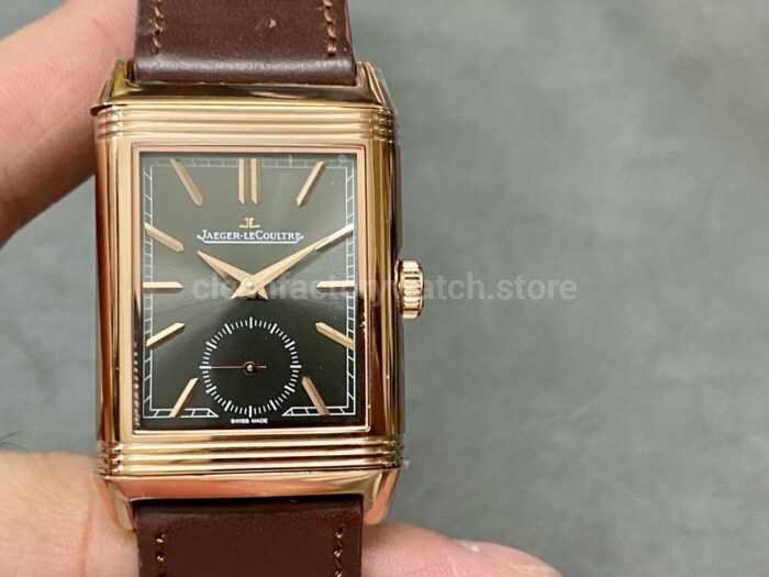 MG Factory Jaeger LeCoultre Reverso Double Sided Dual Time Zone Q396245J 29mm Rose Gold 1 Super Clone Watch,Clean Factory Watch