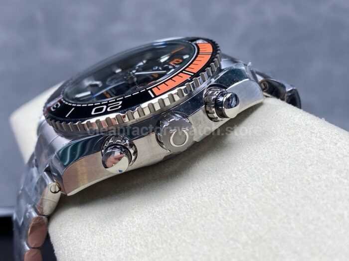 MS Factory Omega Seamaster Planet Ocean Chronograph 215.30.46.51.01.002 45mm Full Steel Black Dial 5 Super Clone Watch,Clean Factory Watch