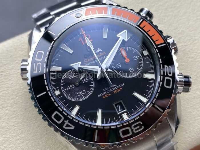 MS Factory Omega Seamaster Planet Ocean Chronograph 215.30.46.51.01.002 45mm Full Steel Black Dial 6 Super Clone Watch,Clean Factory Watch
