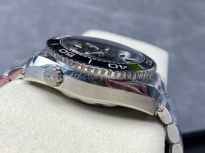 MS Factory Omega Seamaster Planet Ocean Chronograph 215.30.46.51.01.002 45mm Full Steel Black Dial 7 Super Clone Watch,Clean Factory Watch