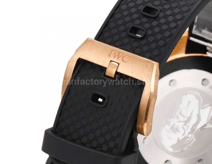 N1 Factory IWC Aquatimer Chronograph IW379503 44mm Bronze Rubber Strap Black Dial 2 Super Clone Watch,Clean Factory Watch
