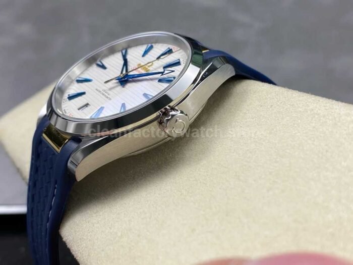 N1 Factory Omega Seamaster Aqua Terra Master Co-Axial Chronometer 220.12.41.21.02.004 41.5mm Steel Rubber Strap White Dial - Image 6