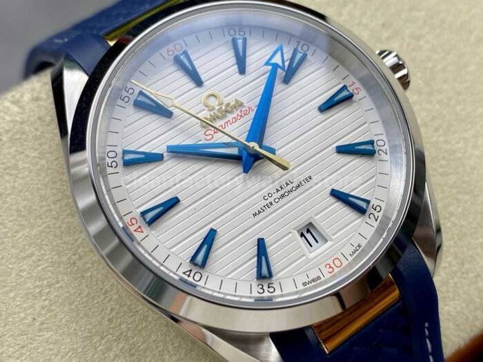 N1 Factory Omega Seamaster Aqua Terra Master Co-Axial Chronometer 220.12.41.21.02.004 41.5mm Steel Rubber Strap White Dial - Image 2