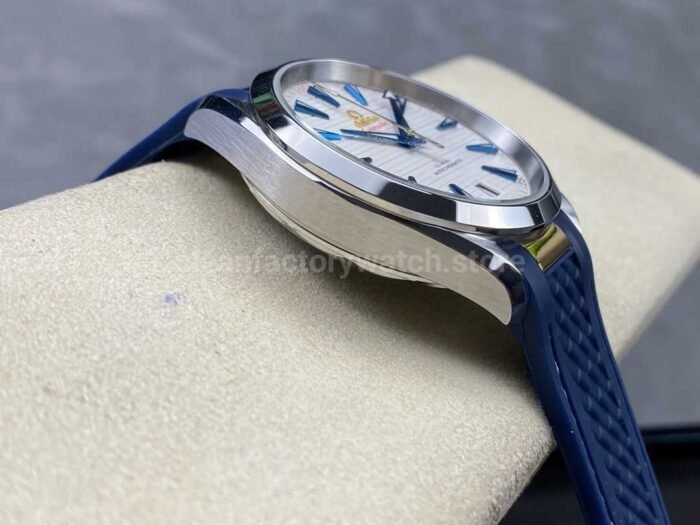 N1 Factory Omega Seamaster Aqua Terra Master Co-Axial Chronometer 220.12.41.21.02.004 41.5mm Steel Rubber Strap White Dial - Image 5