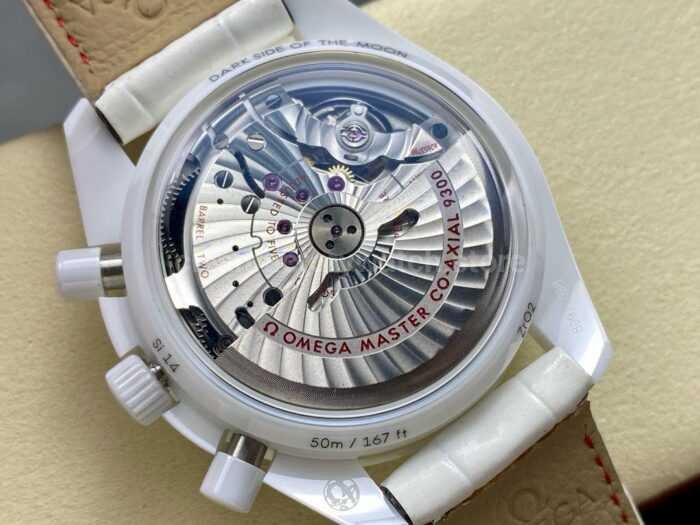 N1 Factory Omega Speedmaster 311.93.44.51.04.002 44mm Ceramic Leather Strap White Dial 9 Super Clone Watch,Clean Factory Watch