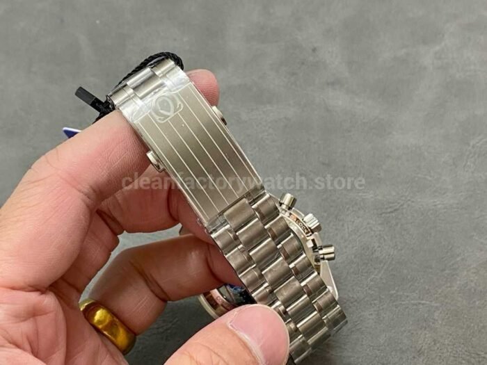 N1 Factory Omega Speedmaster Silver Snoopy Award 50th Anniversary 310.32.42.50.02.001 42mm Full Steel Line Strap White Dial - Image 8