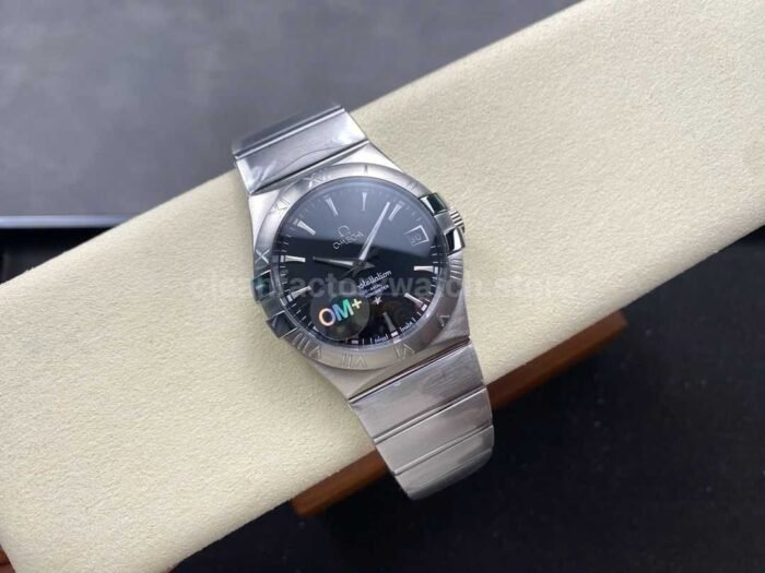 OM Factory Omega Constellation Men 123.10.38.21.01.001 38mm Full Steel Black Dial 1 Super Clone Watch,Clean Factory Watch