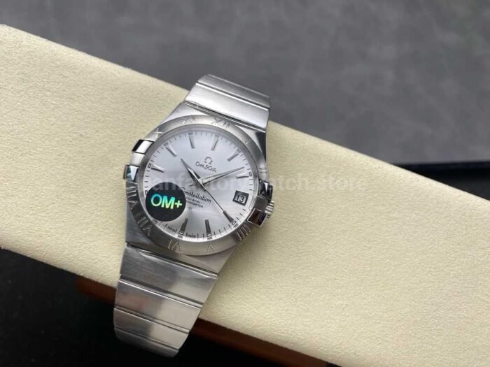 OM Factory Omega Constellation Men 123.10.38.21.02.001 38mm Full Steel Silver Dial 6 1 Super Clone Watch,Clean Factory Watch