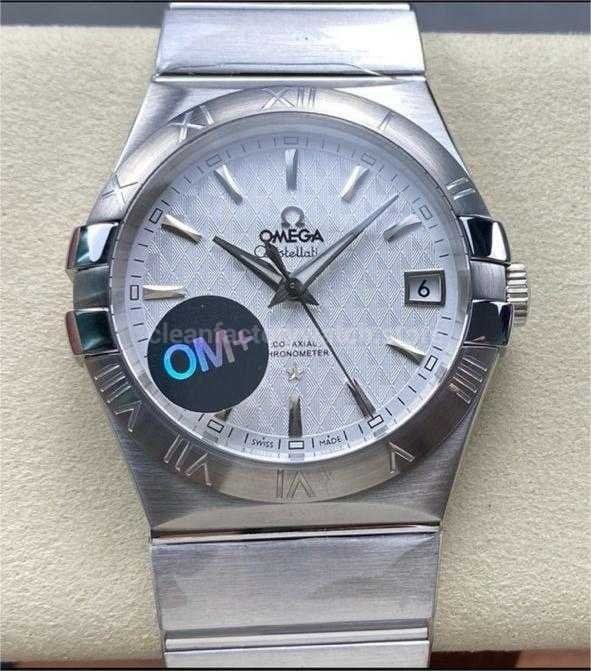 OM+ Factory Omega Constellation Men 123.10.38.21.02.004 38mm Full Steel Silver Dial