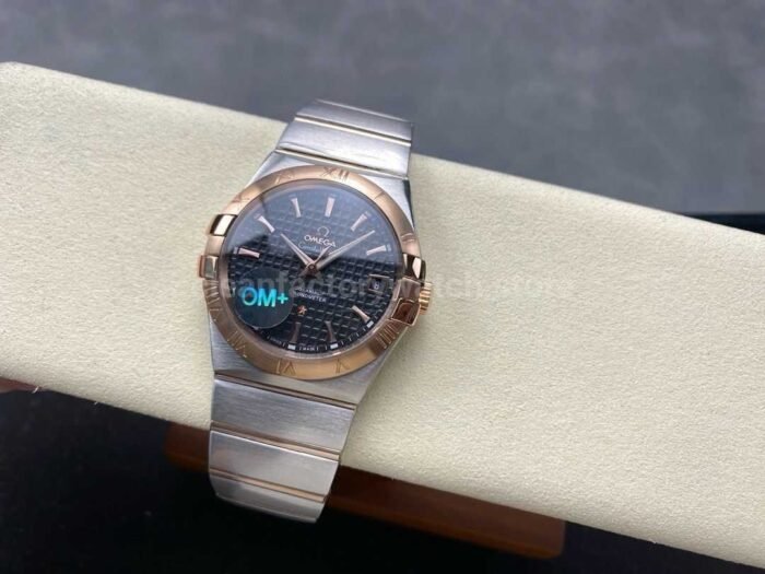 OM+ Factory Omega Constellation Men 123.20.38.21.01.001 38mm Rose Gold/Steel Black Dial - Image 5