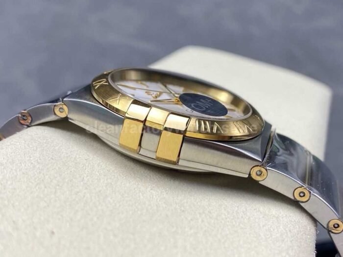 OM+ Factory Omega Constellation Men 123.20.38.21.02.002 38mm Gold/Steel Silver Dial - Image 6