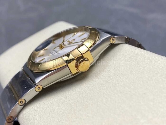 OM+ Factory Omega Constellation Men 123.20.38.21.02.002 38mm Gold/Steel Silver Dial - Image 7