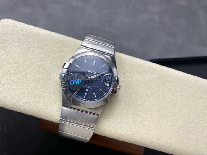 OM Factory Omega Constellation Men 123.20.38.21.02.004 38mm Full Steel Blue Dial 4 Super Clone Watch,Clean Factory Watch
