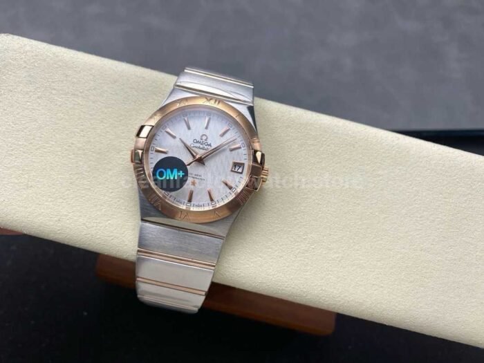 OM+ Factory Omega Constellation Men 123.20.38.21.02.008 38mm Rose Gold/Steel Silver Dial - Image 5