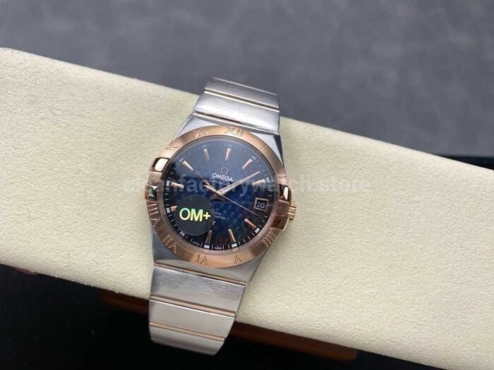 OM+ Factory Omega Constellation Men 123.20.38.21.03.001 38mm Rose Gold/Steel Blue Dial - Image 5