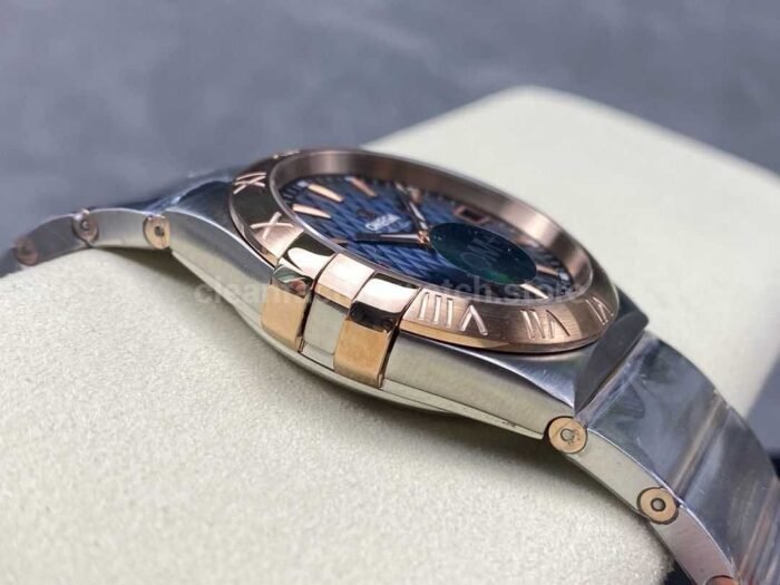 OM+ Factory Omega Constellation Men 123.20.38.21.03.001 38mm Rose Gold/Steel Blue Dial - Image 6